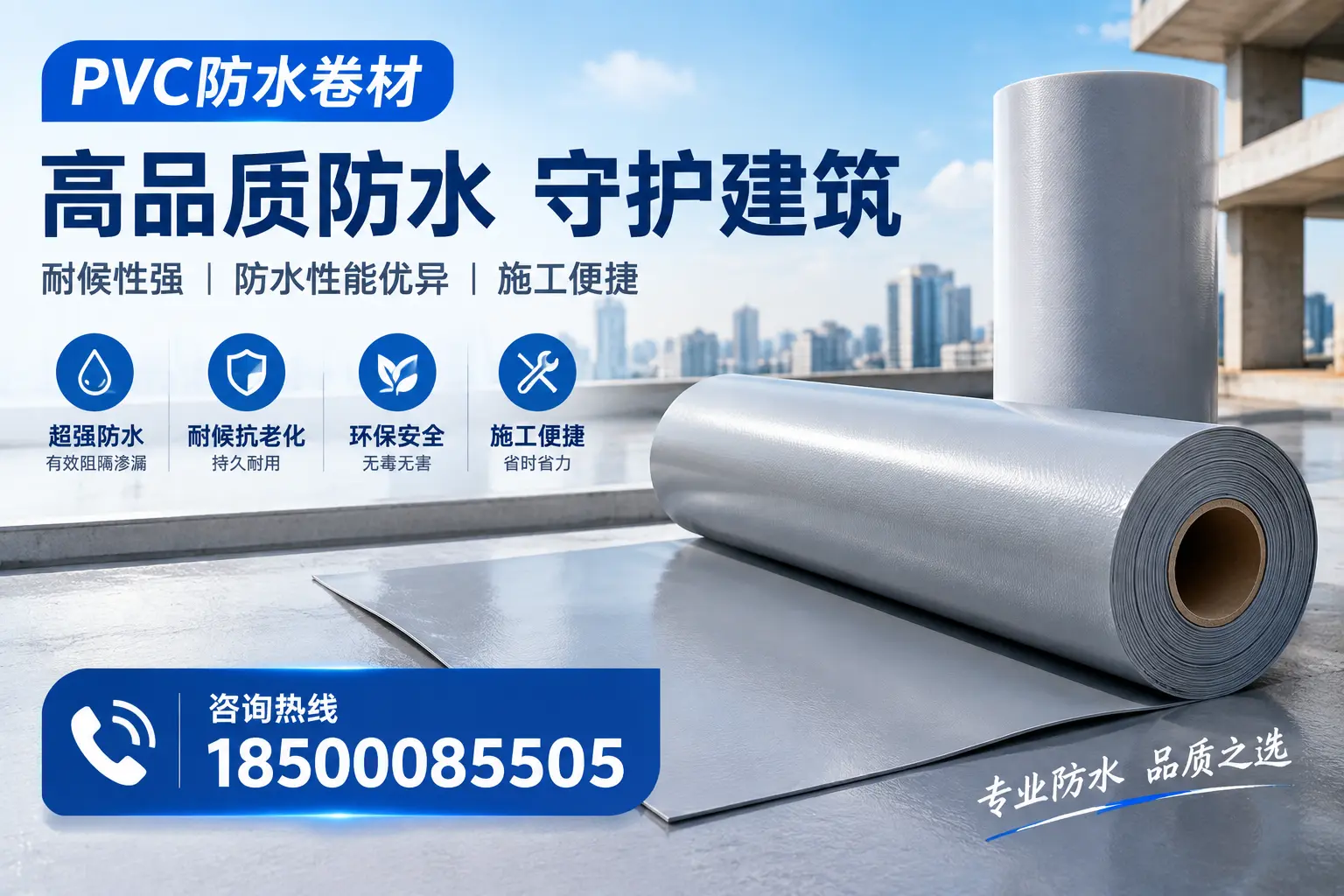 PVC防水卷材的防水效果评测,适合泰州的科学依据